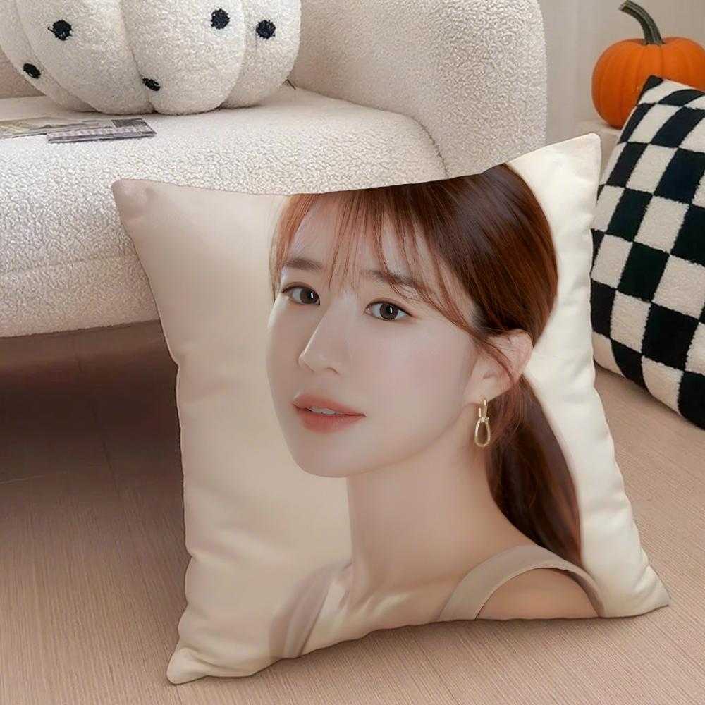 Actor Sweet YYoo Inna Cushion Cover Throw Pillow Cover Hidden Button Durable Polyester Chair Cushion