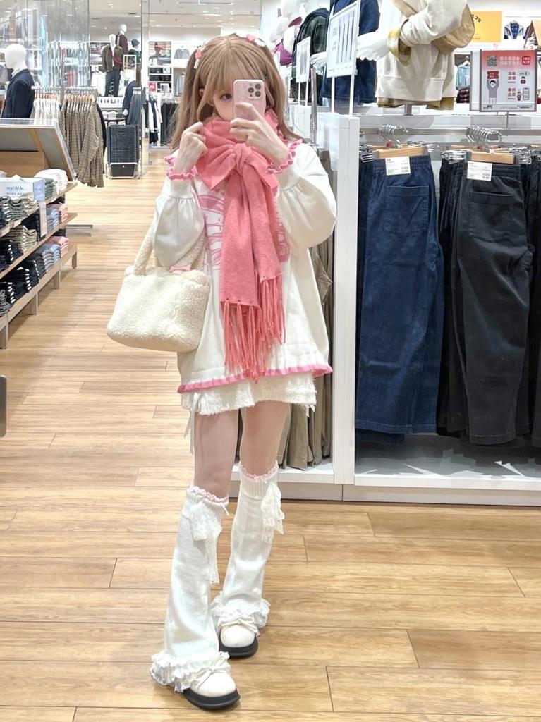 Cute Lace Flared Knitted Long Legs Warmers Harajuku Lolita Socks White Foot Cover Kawai Jk Calf Gaiters Sweet Legwarmers