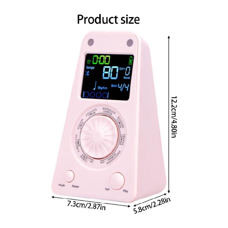 Vibrating Metronome Portable Metronome Vibrating Quiet Metronome Rechargeable Battery Beat Trainer ABS Texture for Adult