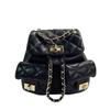 Xiaoxiang genuine leather little frog mini backpack women's high-end sense versatile first layer sheepskin rhombus chain bag small backpack