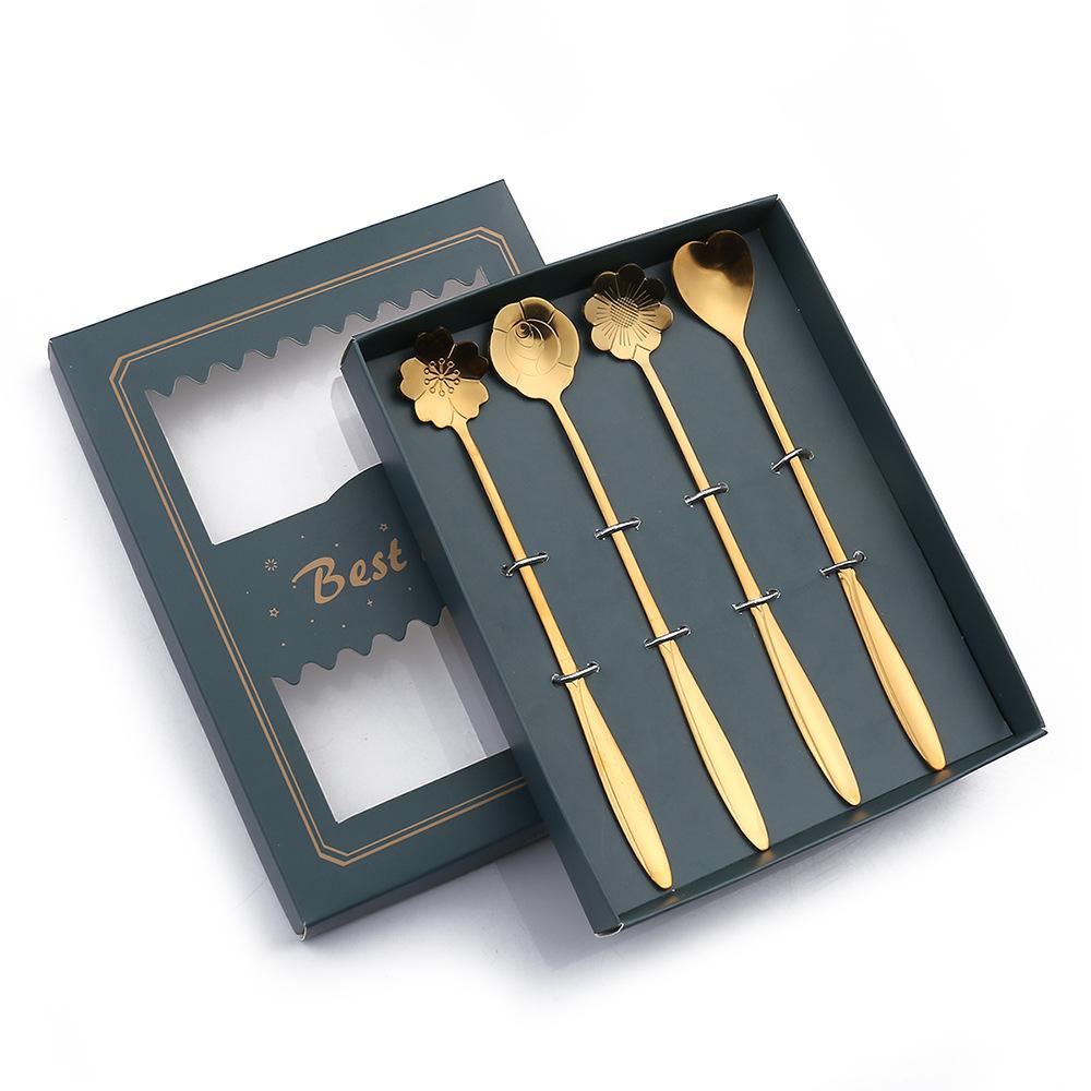 

Набор посуды HANYANG, креативная ложка, круглая ложка, ложка для перемешивания, подарочный набор, ложка для льда, фруктовая вилка, подарочный набор