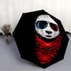 1pc Panda Sunglasses Auto Open/close, All-Season Portable Folding Umbrella for Women & Men, Travel, Everyday, Formal Events - Compact Luxury Parasol,