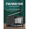 Elderly Friendly Portable Radio AM FM SW MW Bands Rechargeable Battery Radio Large Volumes Speaker Clear Sound