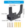 Metal Wall Bracket For Angle Grinder Storage FeaturE Cable Management Hooks And Mounting Hardware For Garage Shelving