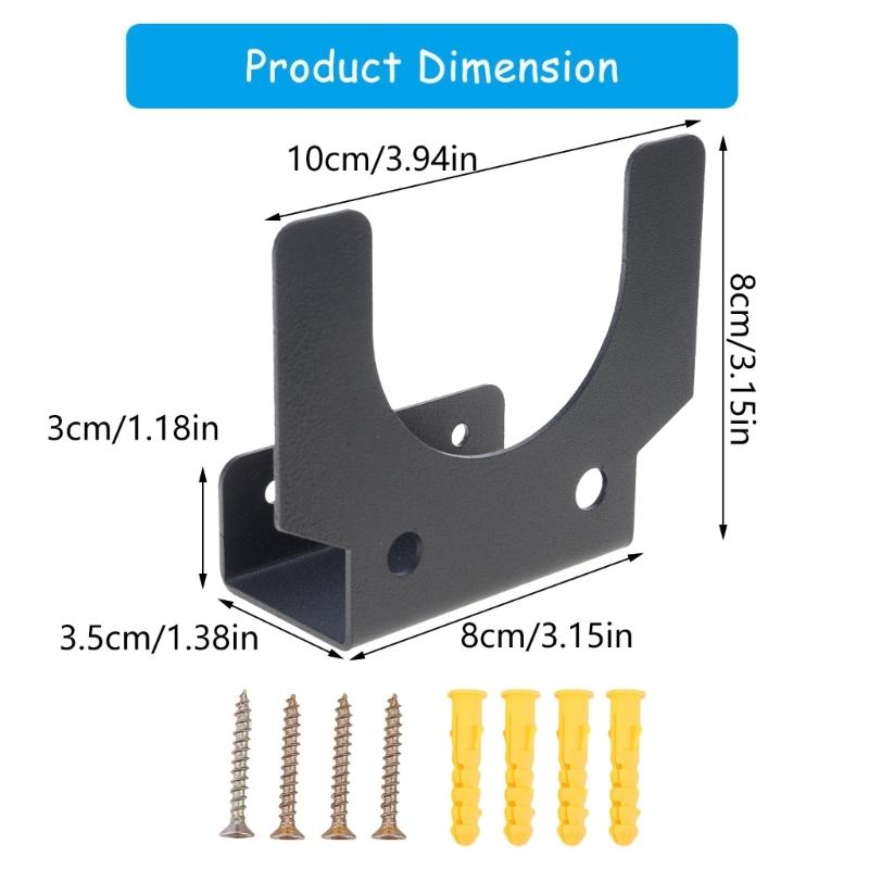 Metal Wall Bracket For Angle Grinder Storage FeaturE Cable Management Hooks And Mounting Hardware For Garage Shelving