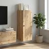 Wall Mounted Cabinet  Artisan Oak  33 x 34.5 x 90 cm Particleboard