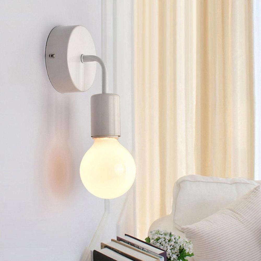 Nordic Moderne Wand Lampe Eisen Schwarz E27 Innen Beleuchtung Nacht Schlafzimmer Badezimmer Lampe Leuchte Wand Leuchte Industrie Dekor