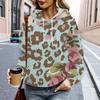 Women's Autumn and Winter Leopard Print 3D Printed Hooded Is Fashionable, Comfortable and Breathable Hoodies & Sweatshirts (women’s)