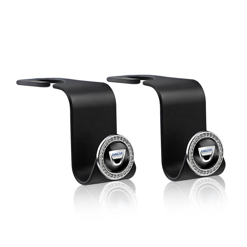 2Pcs Car Interior Portable Seat Back Hooks For Dacia Duster Logan Sandero Stepway Dokker Lodgy MCV 2019 Spring Bigster