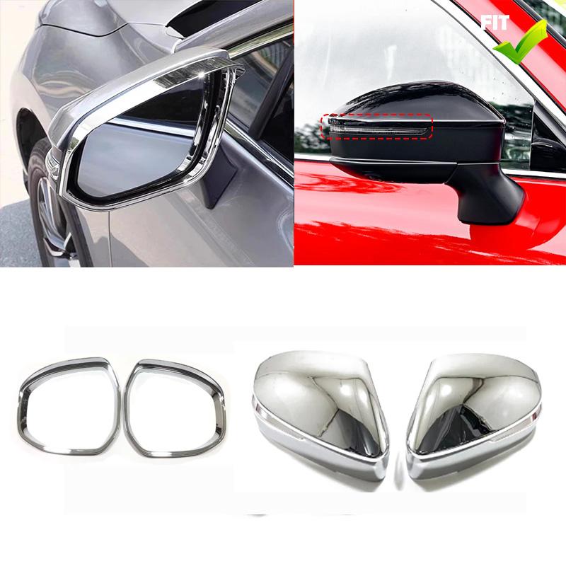 For Toyota Prius 60 Series PHEV 2024 Car Styling ABS chrome Side Rear View Mirror Cover Caps Shell Rain Frame Accessories