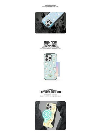 Korea Hello Kitty iPhone 17 Pro Max Magnetic Case with Small Icon and Card Slot