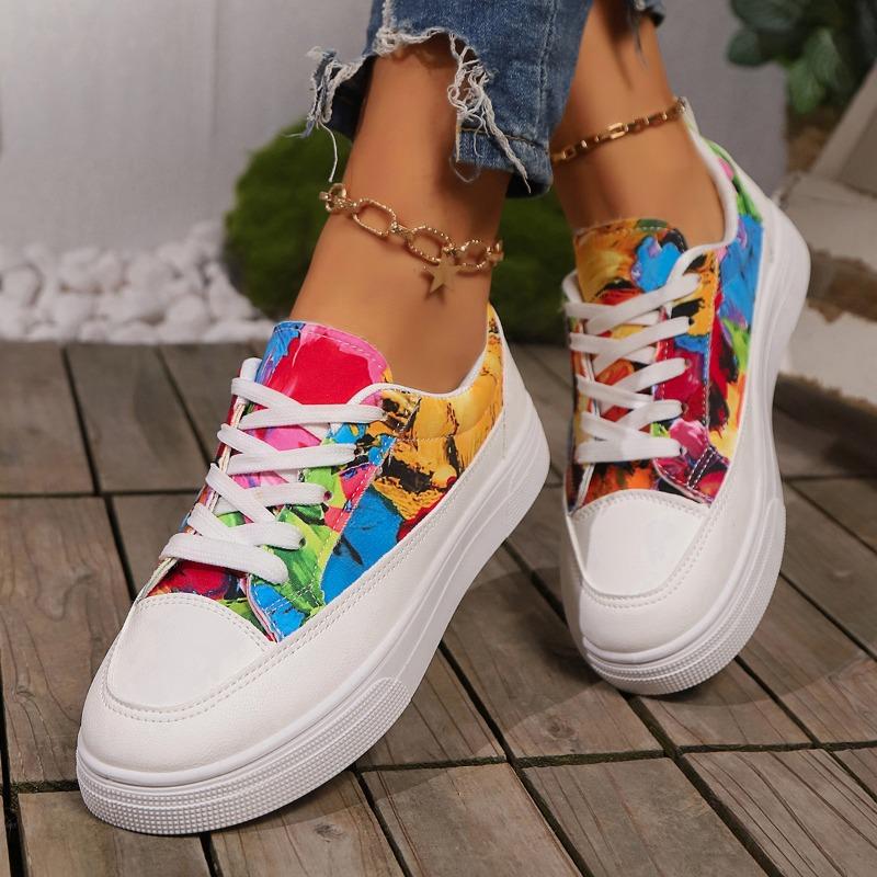Mode Frühjahr und Herbst Sport Schuhe Runde Kappe Bequeme Casual Tuch Flache Sohlen Vulkanisierte Schuhe Beliebte Designer frauen Schuhe
