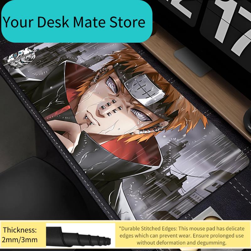 Mouse Pad Naruto Pain Gamers Decoracion Gamer Desk Mat Mousepad Laptop Gaming Rubber Accessories Varmilo Keyboard Carpet
