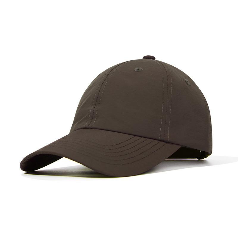 High-grade nylon baseball cap can be printed with embroidered light plate solid color cap hat