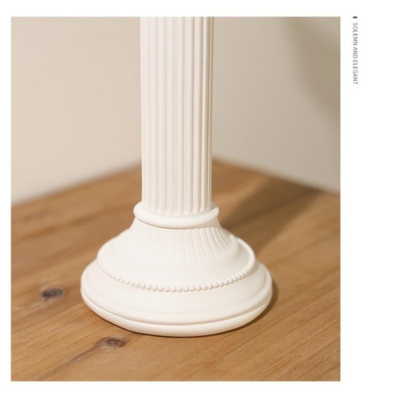 2/4pcs Vintage Roman Column Sculpture Ornaments Architecture Resin Collectible Photography Prop Desktop Decor Sculpture Ornament