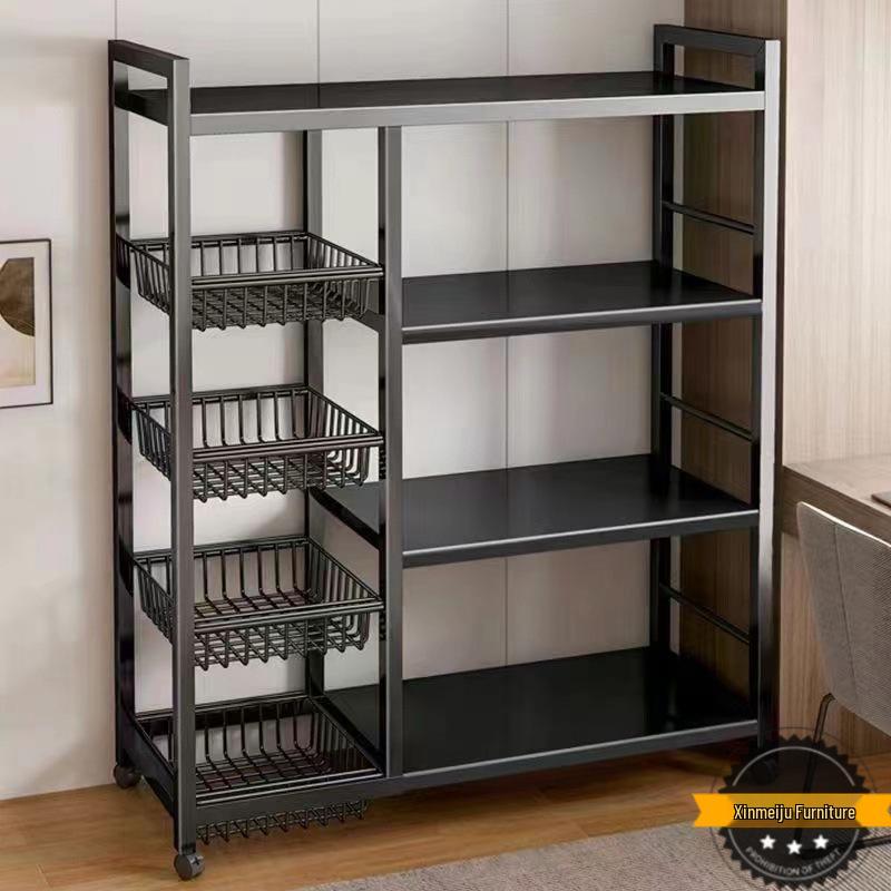 Floor-Standing Kitchen Storage Rack: Multi-Layer Vegetable, Snack & Sundries Organizer