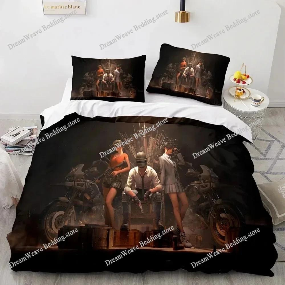 PUBG Bedding Set Single Twin Full Queen King Size Bed Set Adult Kid Bedroom Duvet Cover Sets 3D Print Game Bed Sheet Set