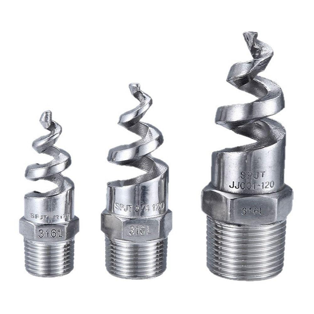316L Stainless Steel Spiral Nozzle Silver Atomization Nozzle  Agricultural Spray