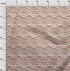 oneOone Cotton Flex Brown Fabric Abstract  Stripe Craft Projects Decor Fabric Printed By The Yard 40 Inch