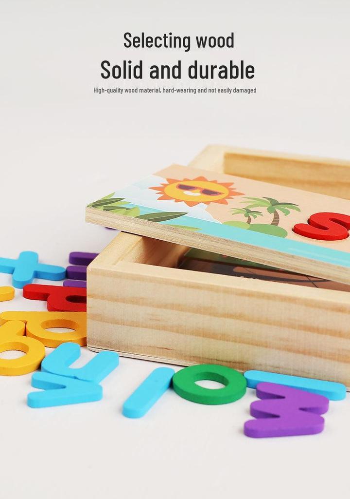 Children's English Alphabet Wooden Letter Matching Set