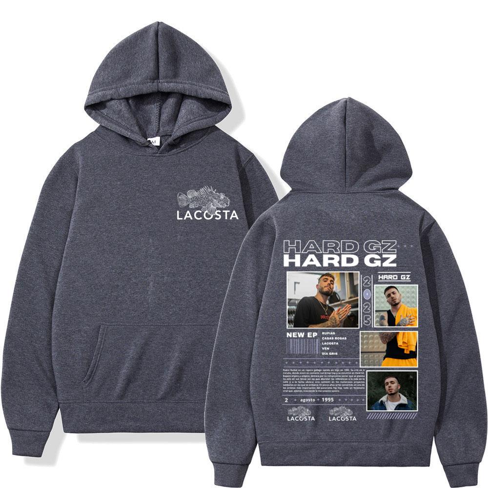 Rapper HARD GZ Tour 2025 Hot Sale Merch Hoodie Men Women Fashion Hip Hop Pop Music Pullovers Winter Casual Sweatshirt Streetwear