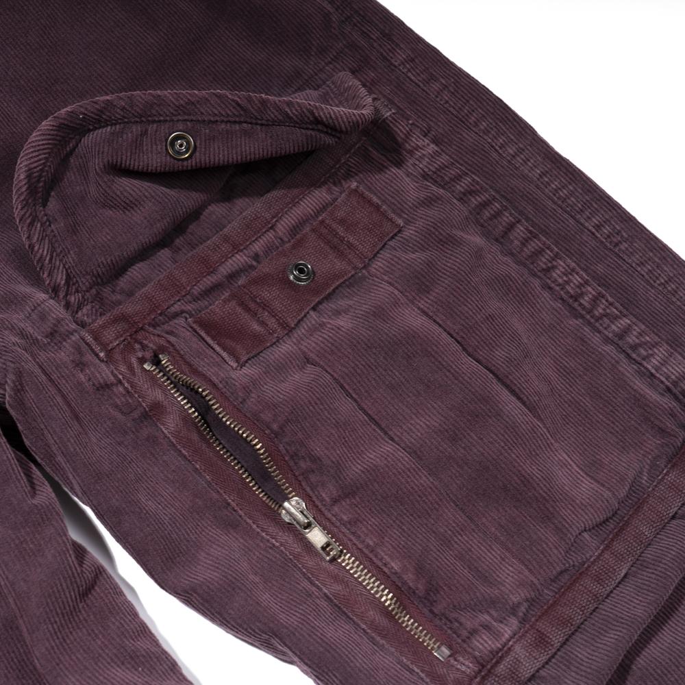 EXTRAORDINARY Corduroy Ws Cargo Pants Burgundy