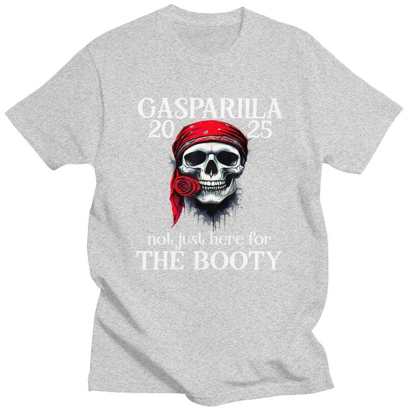 Custom Gasparilla Pirate Skull T Shirts Men Pure Cotton Tees Tshirts Casual Tshirt Clothing