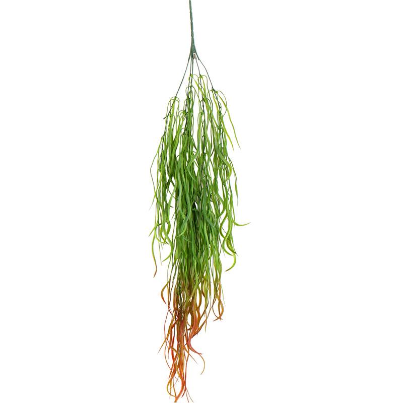 

80Cm 1 Bunch Of Artificial Plant Seaweed Vine Household Workspace Greening Fake Leaf Rattan Festive Wall Hanging Willow Leaf Artificial 1Pc