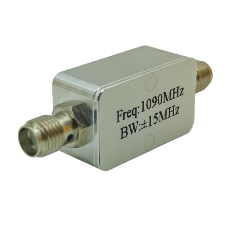 SMA Thread Connector 416MHZ/1090MHZ Bandpass Filter with Aluminum Shell Band Pass Filter for Low Pass High Pass Filter