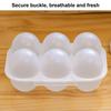 Eggs Holder 6 Eggs Storage Container with Fixed Handle Plastic Eggs Storage Box Outdoor Camping Eggs Carriers indoor home use