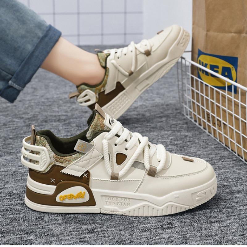 2024 Autumn Men's Shoes Fashion Comfortable Running Shoes Laceup Casual Shoes Men Casual Sneakers White Flats Zapatos De Hombre