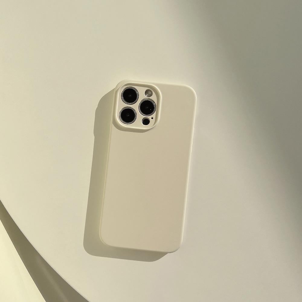 Liquid Silicone 14pro Max for Iphone14 Mobile Phone Case Apple 13 Solid Color 12/11 Premium 14plus