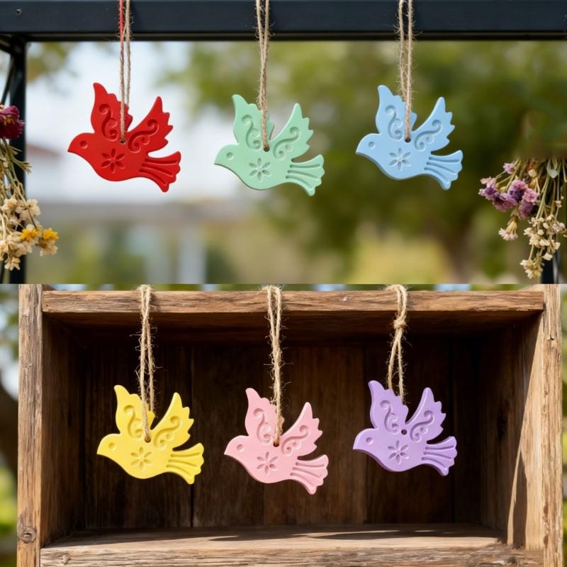 Floral Bird Shape Pendant Silicone Molds For Resin Casting Making Candle Soap Concrete Ornament Wall Hanging Decoration