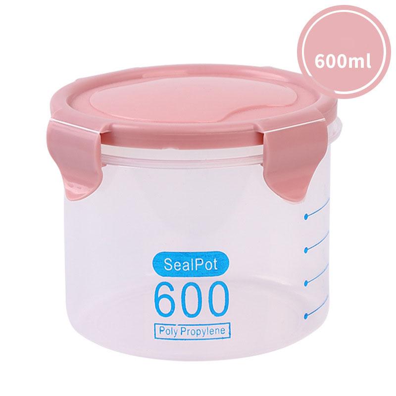 Household Transparent Plastic Sealed Food Jar Kitchen Storage Box Storage Tank