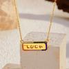 Ocean Titanium Steel Necklace Luxury Minimalist Pendant Chain Durable Sweater Accessory Jewelry Gift for Her