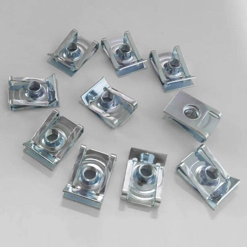 10pcs Motorcycle M8 M6 M5 M4 U Type Clips Thread  Reed Nuts For Cbr 600 Rr S1000xr Vfr 800 Vtec R1150rt Screw S1000rr 2022