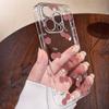 Cartoon Cherry Fruit Clear Phone Case For IPhone 16 16E 15 17 14 13 12 11 Pro Max Air Cute INS Cover Case