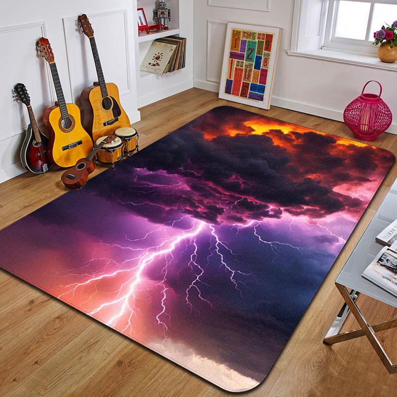 C-Mraky Tištěný Koberec Módní Podložka na Jógu Protiskluzový Koberec Dekorace Ložnice Venkovní Koberec Ložnice Narozeninový Dárek