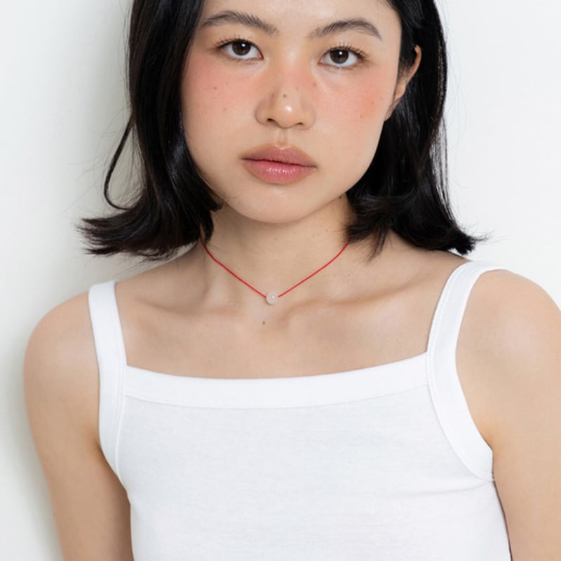 Geegee Red String Ball Necklace