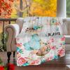 Garden Party With Flowers And Butterflies Flannel Outdoor Blanket Gift Blanket Comfortable And Soft Lightweight And Portable Suitable For All Seasons