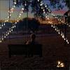 Serial String Lights - 14 LED Crystal Rain Drop, 10 Feet Warm White Fairy Lights for Home,Mandir,,Deepawali & Diwali Decoration,Christmas