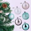 Christmas Ornament 6cm/30pcs Rose Gold Painted Christmas Ball Set Christmas Tree Ball Decoration