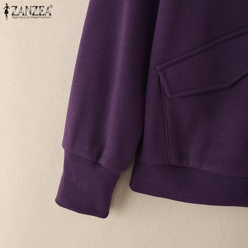 ZANZEA Womens Casual Long Sleeve Autumn Thin Cardigan Outwear