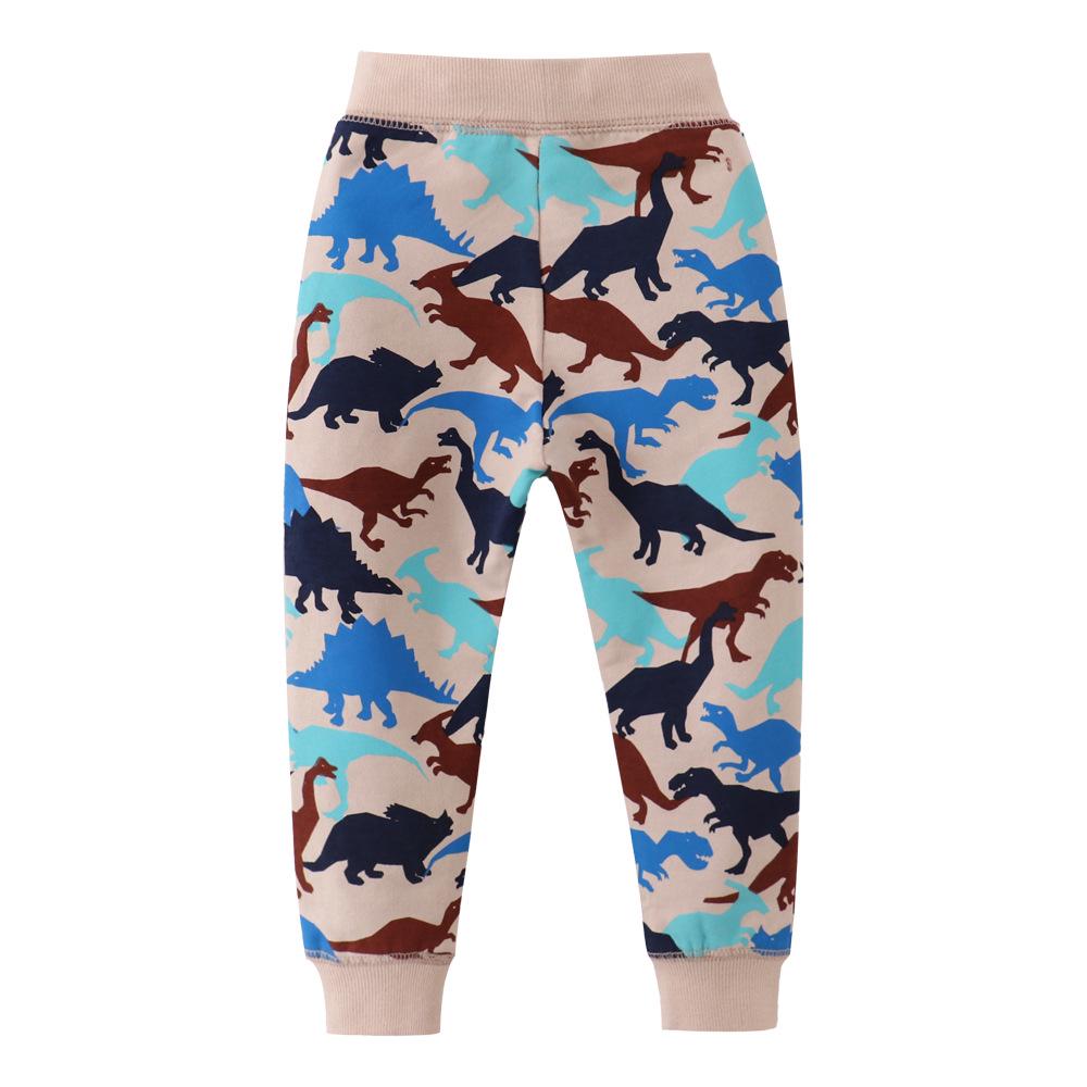 Autumn & Winter Girls' Cotton Terry Sweatpants - European & American Style, Small & Medium Sizes