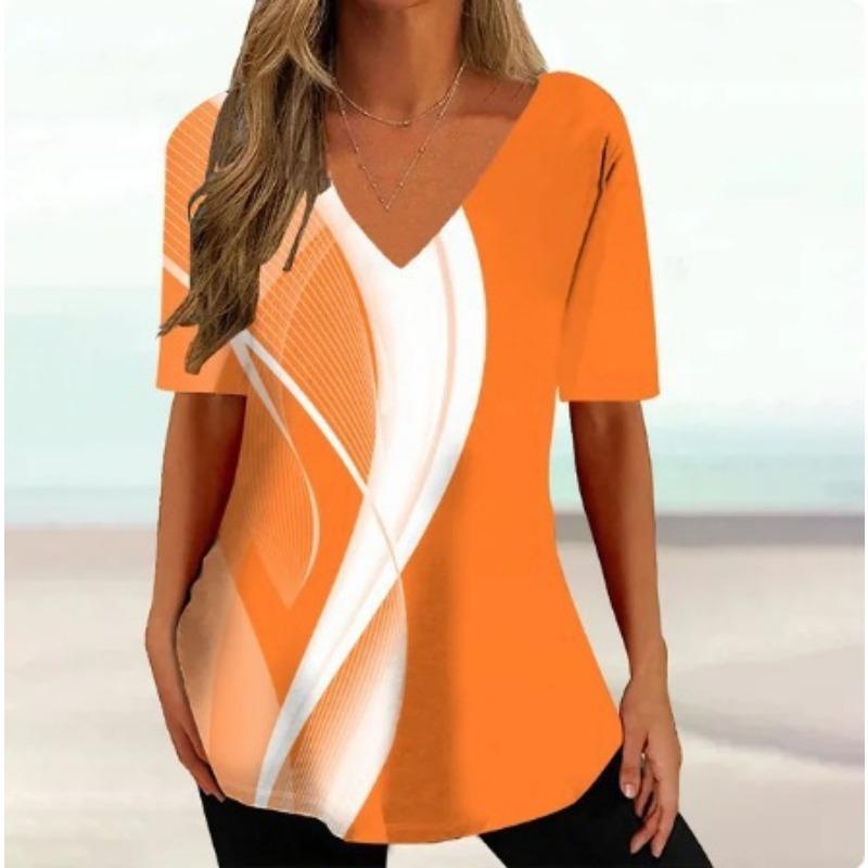 Summer T-shirt Hip Hop Digital 3D Printed Women's Street Short Sleeved Sports T-shirts Top