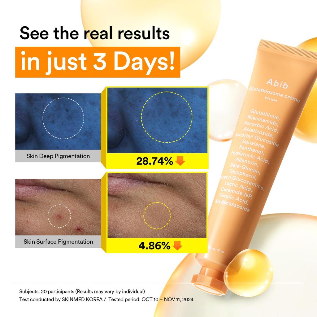 Abib Glutathiosome Cream 75ml Glutathiosome cream vita care / tube/Glutathione/Hypoallergenic/Moisturizing