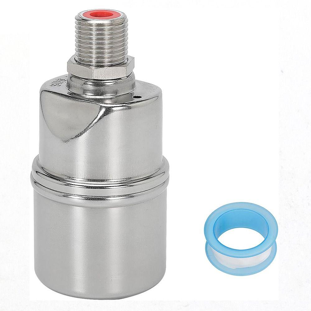 

Серебристый 1/2-дюймовый поплавковый шаровой клапан, плавающий клапан из нержавеющей стали 304, автоматический увлажнитель, поилка для воды