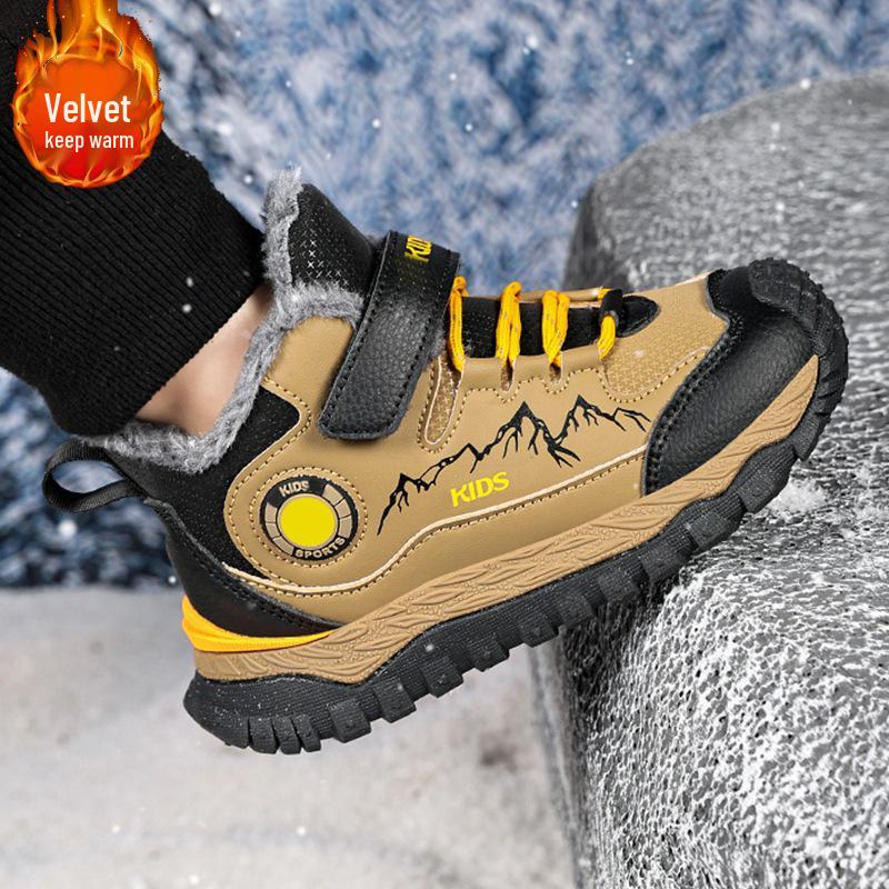 Outdoor Hiking Shoes for Older Children, Boys' Snow Boots, and Children's Cotton Shoes