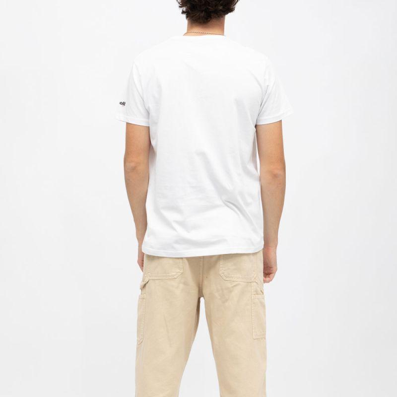 Tee shirt coton col v basique uni Homme SCHOTT