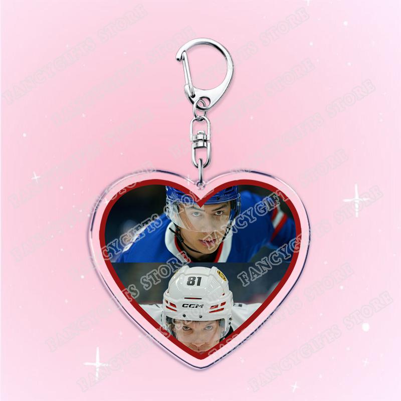 Heated Rivalry BL TV Show Heart Keychain for Accessories Shane Hollander Ilya Rozanov Love Keyring Jewelry Fans Friends Gifts
